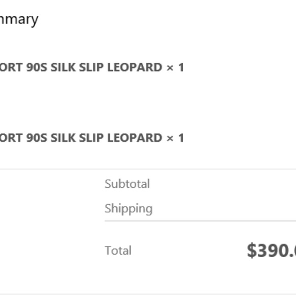 Silk Laundry Slip Dress - Size Small - Leopard - Picture 4 of 4